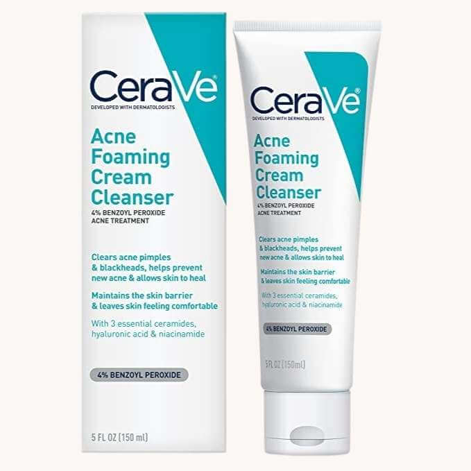 best CeraVe cleanser for acne and combination skin
